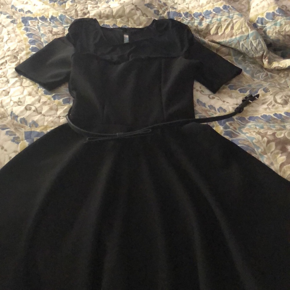 Beautiful black cocktail dress.